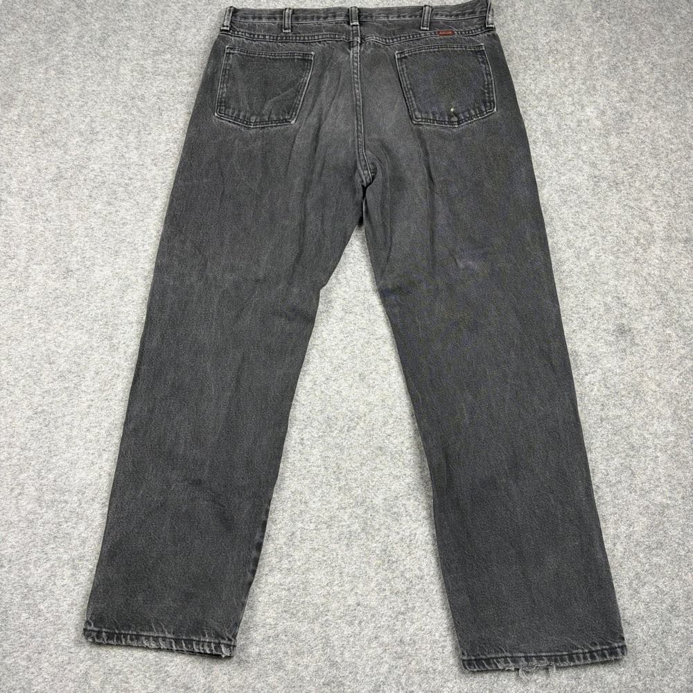 Rustler Jeans Mens 36x30 Black Faded Denim Regular Fit Western Outdoor Rugged - Picture 8 of 16